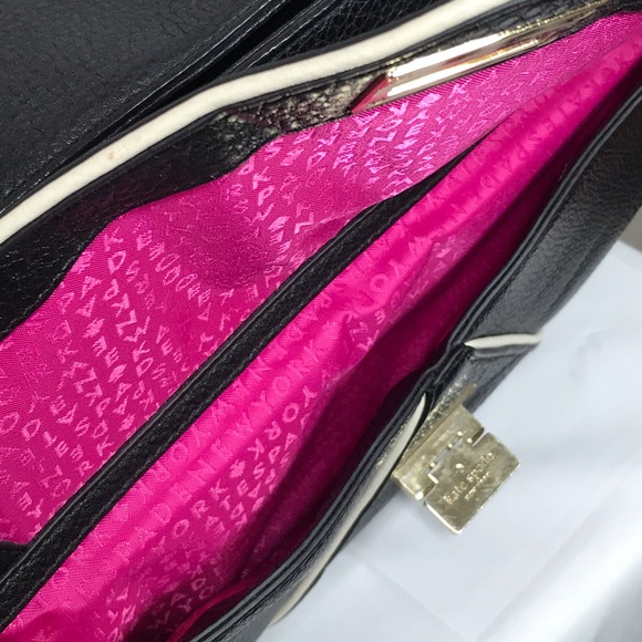 Kate Spade Color Block black and cream handbag - Picture 4 of 5